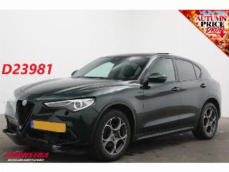 skadebil auto Alfa Romeo Stelvio 2.0 T AWD Sprint Pano ACC Memory Leder SHZ LrHZ Navi Apple/Android Camera PDC 2022/2
