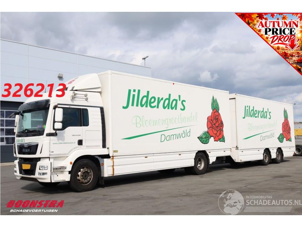 MAN TGM 15.290 + Anhänger 19t Durchladen 2xLBW