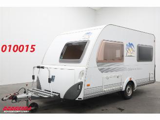 Schade caravan Knaus  Südwind 420 NL Premium Line Mover Fietsendrager Lengtebed treinzit 2010/2