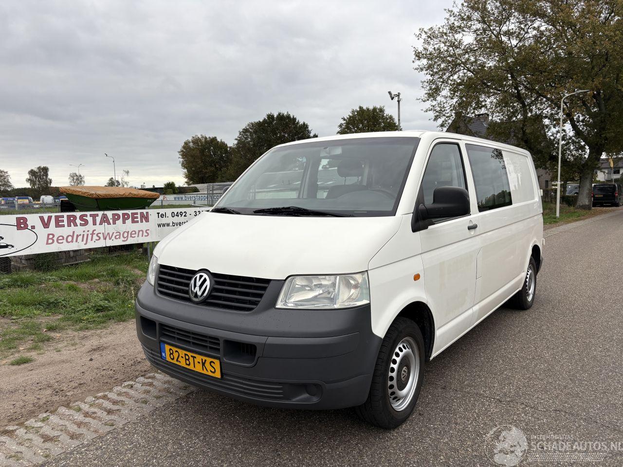 Volkswagen Transporter 1.9 TDI 75KW DUBBELE CABINE, LANGE WIELBASIS, 137.000 KM N.A.P.