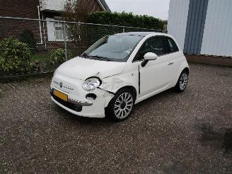 Vaurioauto  passenger cars Fiat 500 Twin Air Navi Airco 2011/10