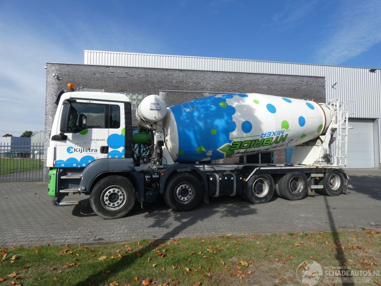 MAN TGS 49.420 10x4 10T gestuurde as achter