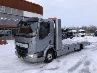 dañado camiones DAF LF 210 Autotransporter met Tijhof opbouw 2016/1