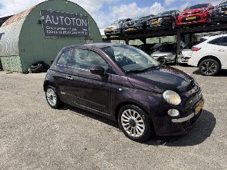 skadebil auto Fiat 500 0.9 Twinair 63KW Pano Airco Lounge NAP 2012/9
