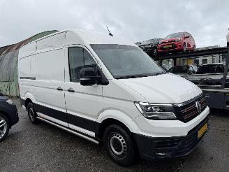 krockskadad bil bedrijf Volkswagen Crafter 2.0 TDI 130KW L3H3 Led Xenon Highline Clima Navi Camera NAP 2017/6