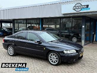krockskadad bil auto Volvo S-60 2.4 Drivers Ed Open-Dak Navigatie Leer Stoelverw. Cruise 2008/12