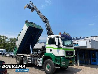 krockskadad bil vrachtwagen MAN TGS 32.400 6X6 Hiab 166Pro Remote Kipper Widespread Euro5 2009/1
