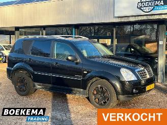 krockskadad bil bedrijf Ssang yong Rexton SSangYong RX 270 XVT Automaat Leer Memory Cruise Clima Sapphire 2011/6