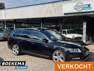 Schadeauto Volkswagen Passat Variant 1.4 TSI R-Line Aut Pano Leer Climate stoelverw. 2014/3
