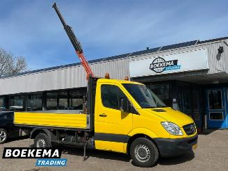 krockskadad bil bedrijf Mercedes Sprinter 316 Benzine! Palfinger Kraan Airco Automaat Open-Laadbak 2011/3