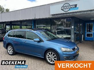 skadebil auto Volkswagen Golf Variant 2.0 TDI 150PK Highline DSG Panorama Standkachel Leer Navigatie F1 2013/9