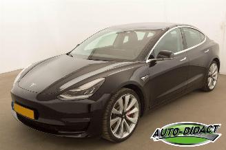 skadebil auto Tesla Model 3 Performance AWD 75 KWH 2019/12