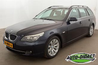 uszkodzony samochody osobowe BMW 5-serie Touring 520i Automaat Leder Clima Navi Corporate Lease Business Line Edition I 2010/10