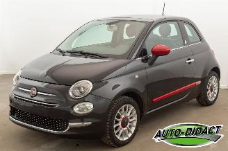 Unfallwagen Fiat 500 1.2 Lounge Rosso Amore Edizione Pano 80.237 km Airco 2016/11