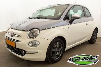 krockskadad bil auto Fiat 500 0.9 TwinAir Turbo Automaat Pano Collezione 2019/6