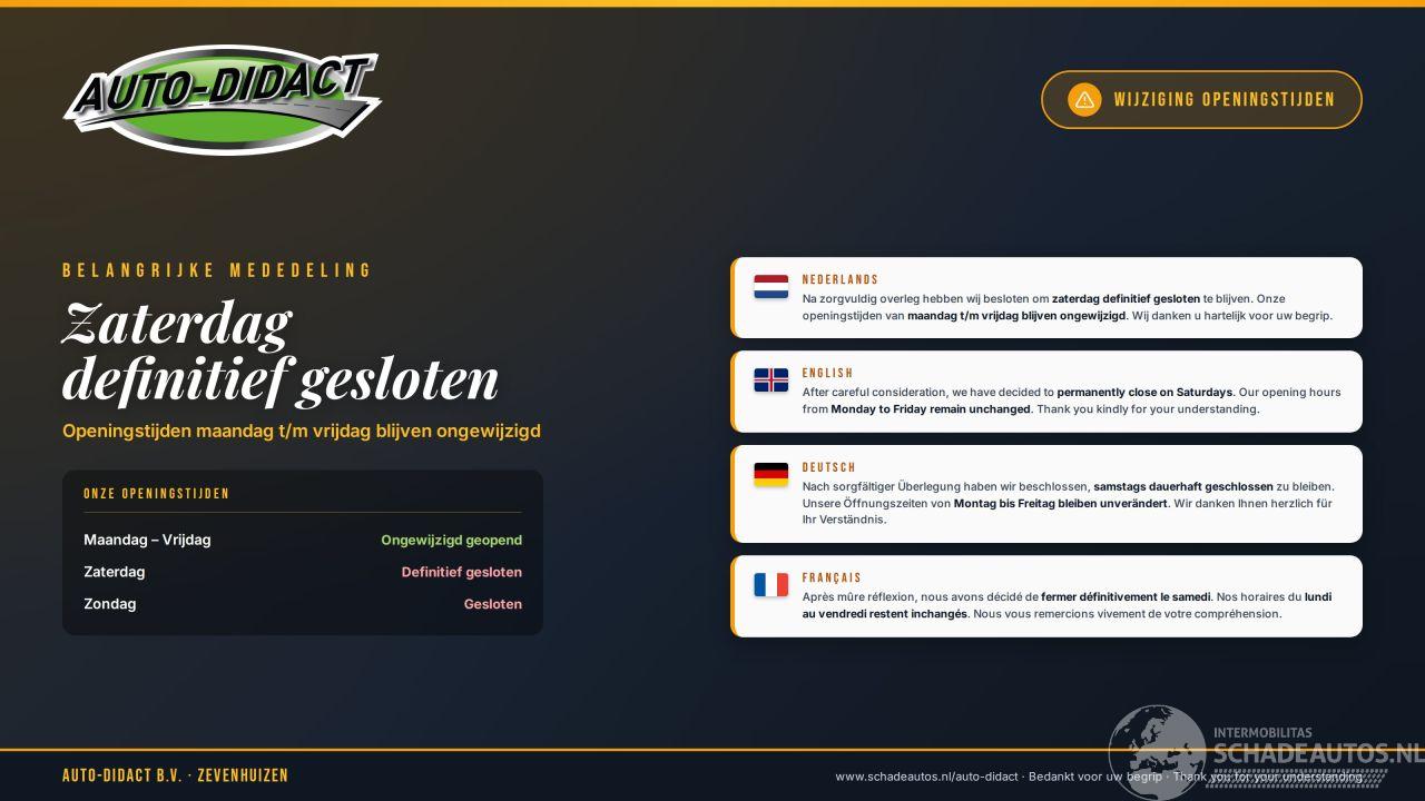 Audi  Definitief gesloten op zaterdag