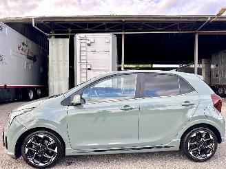 krockskadad bil auto Kia Picanto 1.0 DPI 63pk GT-Line 5drs - nap - schuifdak - 1e eig - leer - nav - cam - keyless - line + side assist - stuurverw 2024/10