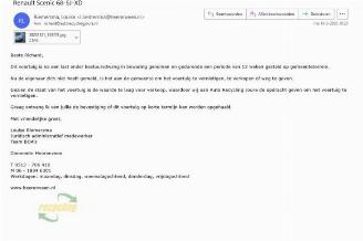 Coche siniestrado Renault Mégane Scénic Scenic II (JM), MPV, 2003 / 2009 1.6 16V 2006/2