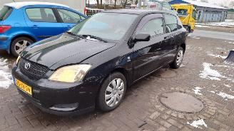 Vrakbiler auto Toyota Corolla E12 2002 1.6 16v 3ZZFE Zwart 209 onderdelen 2002/9