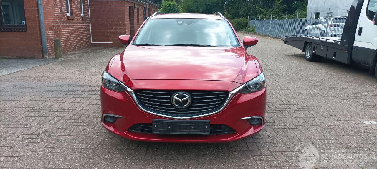 Mazda 6 Motorschade 2.2 Automaat 4wd Full Led Full Leder Navi Head-up Keyless entry Stoelverwarming Lichtautomaat Privacyglas Regensensor CruiseControl Climatecontrol