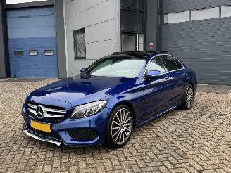 Schadeauto Mercedes C-klasse 250 Premium Plus AMG Pakket Pano Burnmester 360Camera Head-Up 2017/7