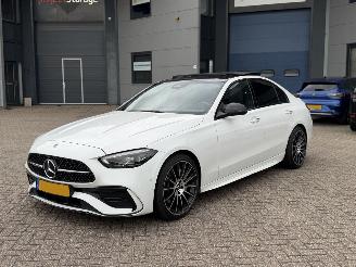 skadebil auto Mercedes C-klasse 220D AMG Pano Geen Schade Sfeerverlichting 2021/7