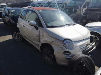 Coche siniestrado Fiat 500 500C (312), Cabrio, 2009 1.2 69 2010