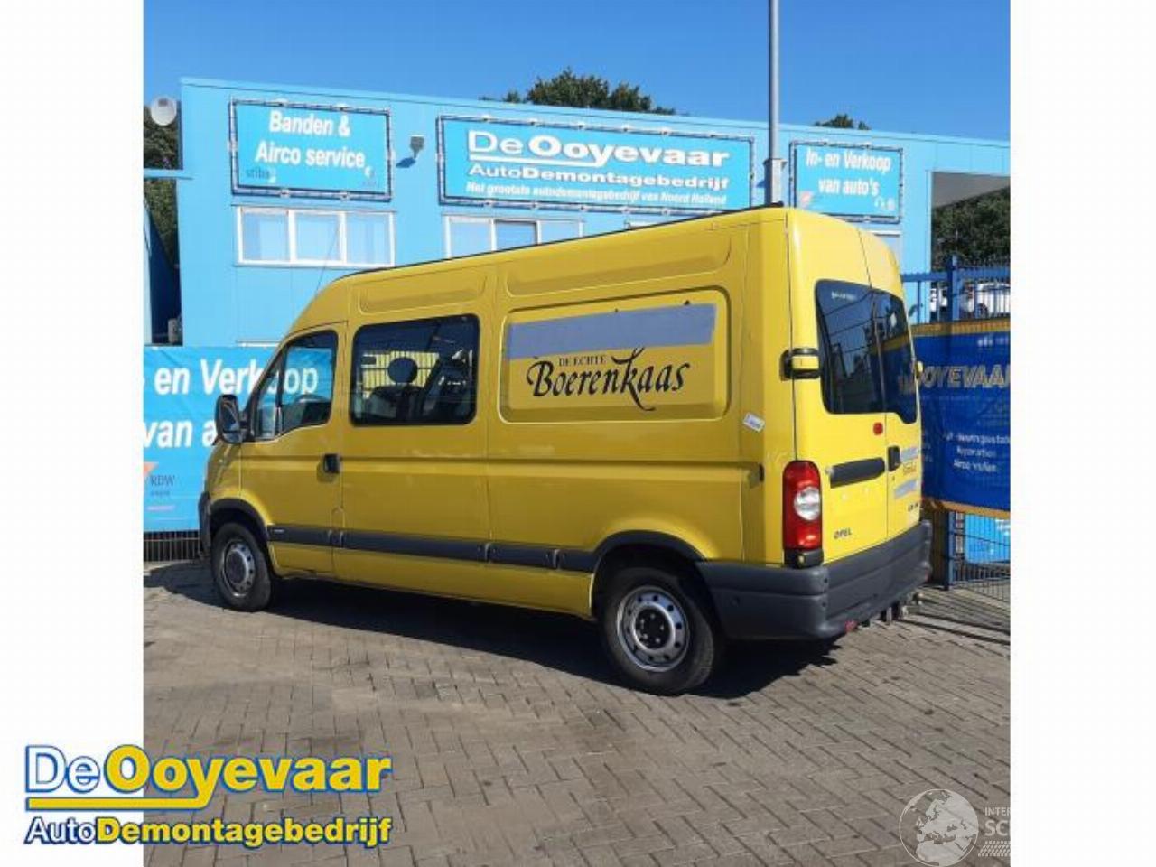 Opel Movano Movano (4A1; 4A2; 4B2; 4B3; 4C2; 4C3), Van, 1998 / 2010 2.5 CDTI 16V DPF